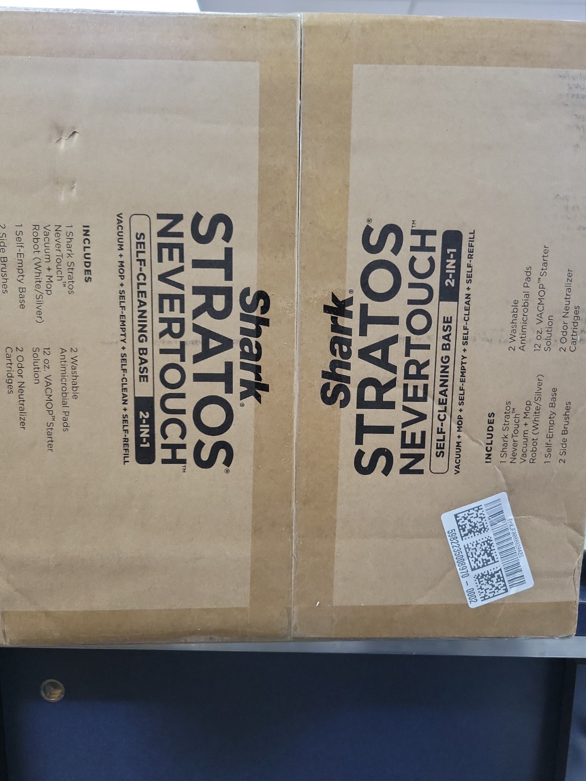 Shark Stratos Robot Vacuum & Mop AV2700ZE Self-Empty Dock Open Box