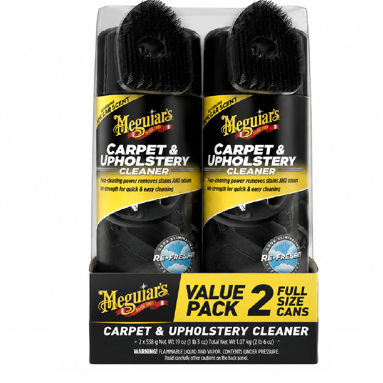 2pk Meguiar’s Carpet & Upholstery Cleaner Car Upholstery Cleaner
