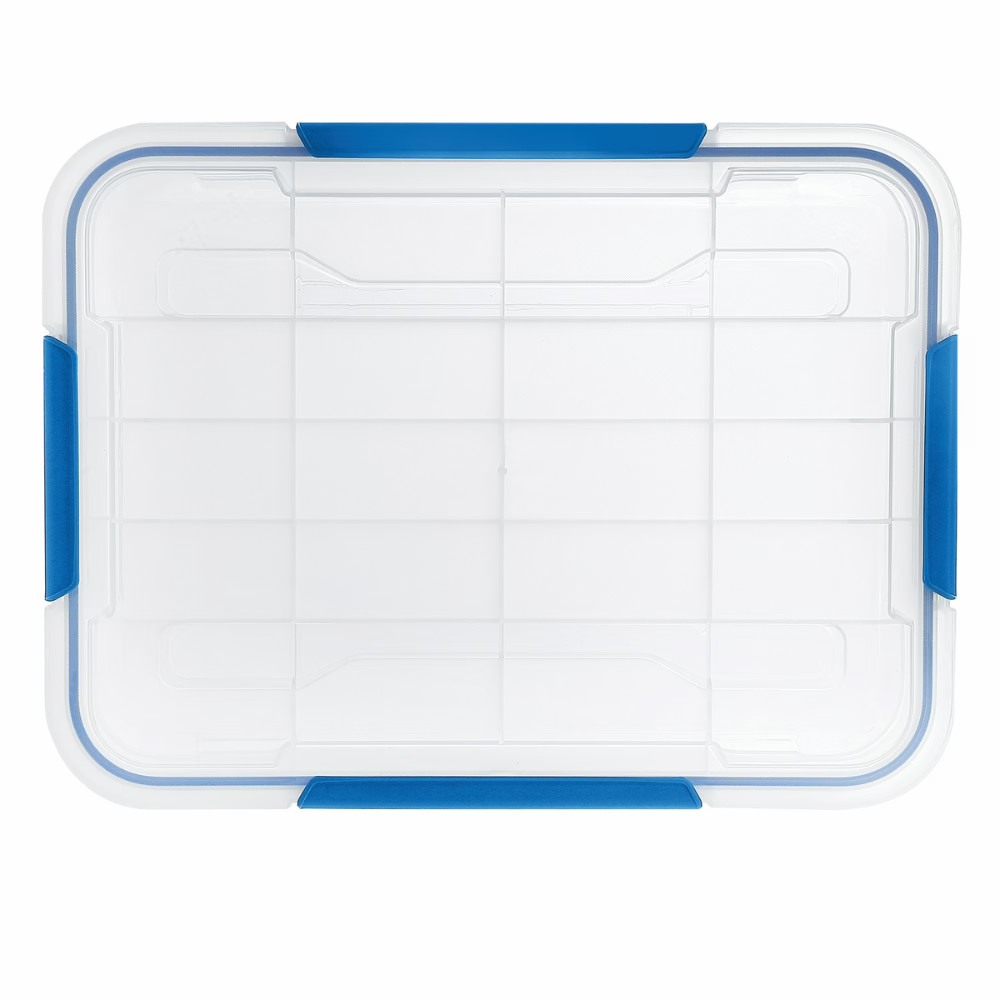 6 Pack Ezy Storage Waterproof Box, 3Gal 12Qt 11.4L, IP67 Sealed Tote Organizers