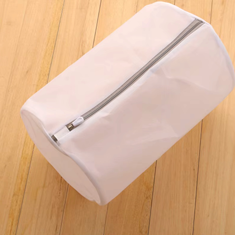 2pcs Mesh Shoe Cleaning Bag Reusable Laundry Protector with Zipper Closure – NEW