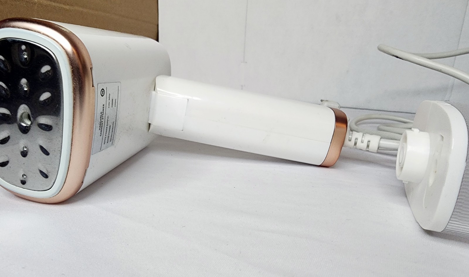 Portable Handheld Garment Steamer Foldable Clothes Steam Iron 1000W Travel White