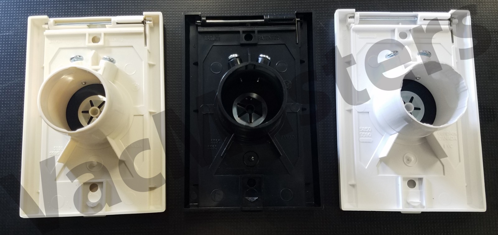 VacuValve Vacuflo central vacuum inlet valve, WHITE ALMOND or BLACK QTY 1