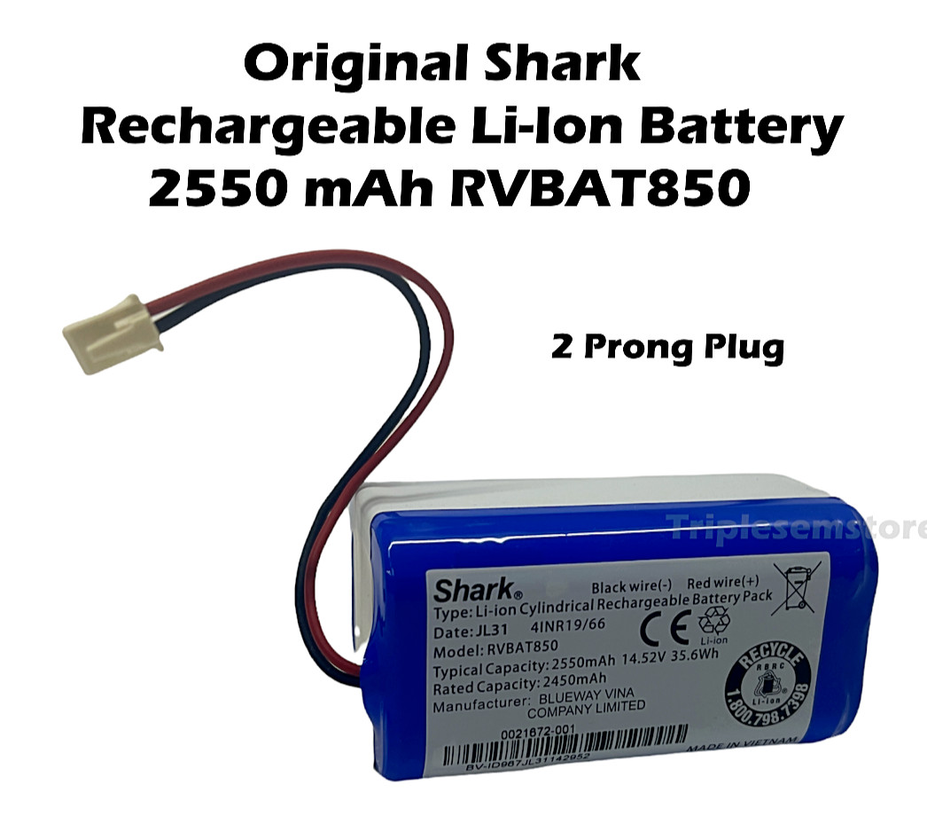 OEM Shark Vacuum AV2610WA AV2610WACA RV2400WD RV2410WD Battery 2550mAh RVBAT850