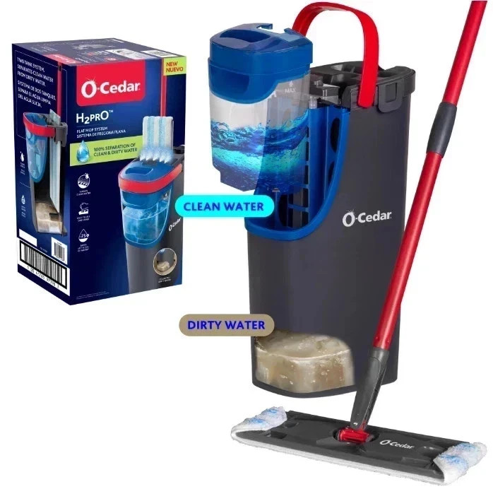 O-Cedar H2prO Microfiber Flat Mop System