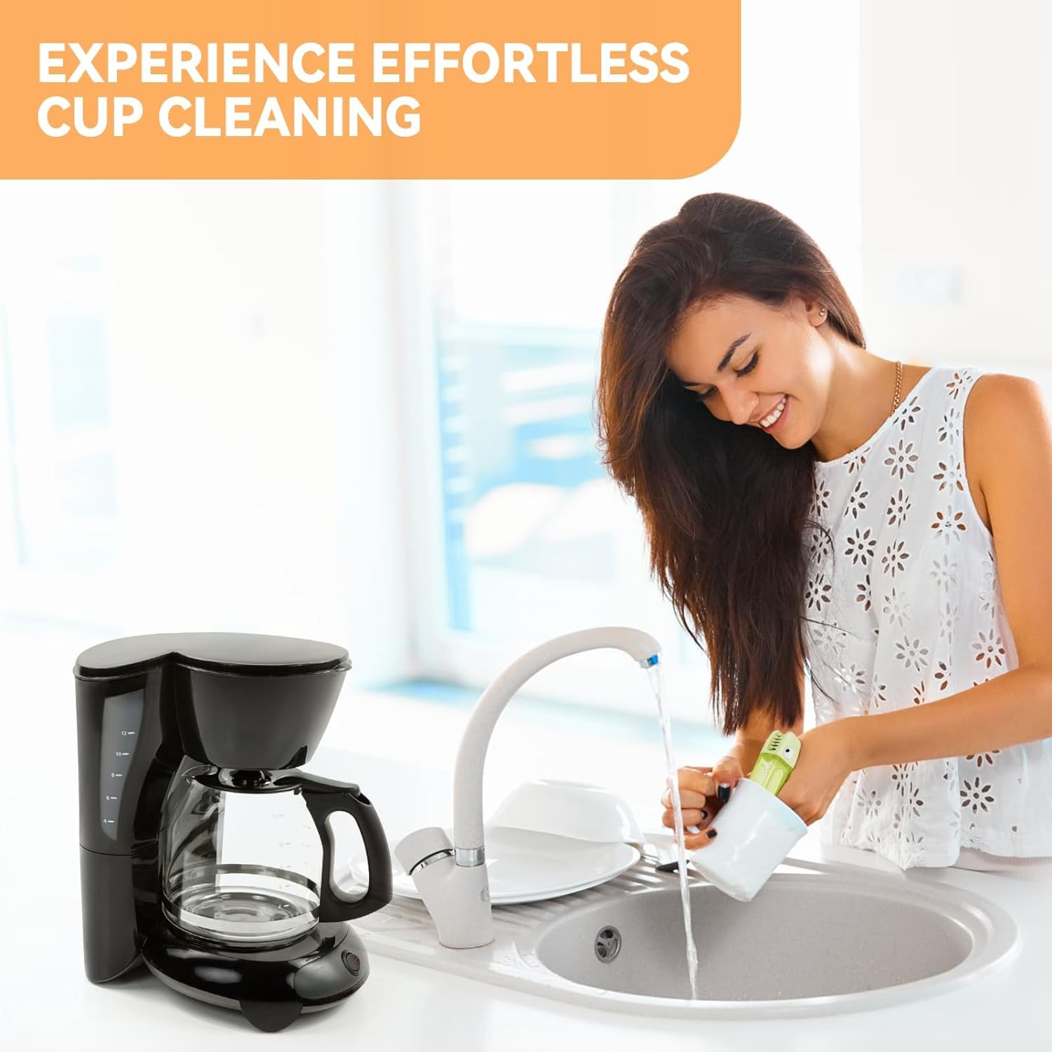 3 in 1 Cup Lid Gap Cleaning Brush Set, Multifunctional Bottle Cleaning Brush, Si