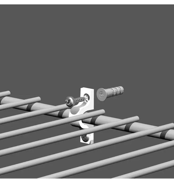 ClosetMaidFixed Mount 12-Pack 0.75-in Metal Wire ClosetBack Clip