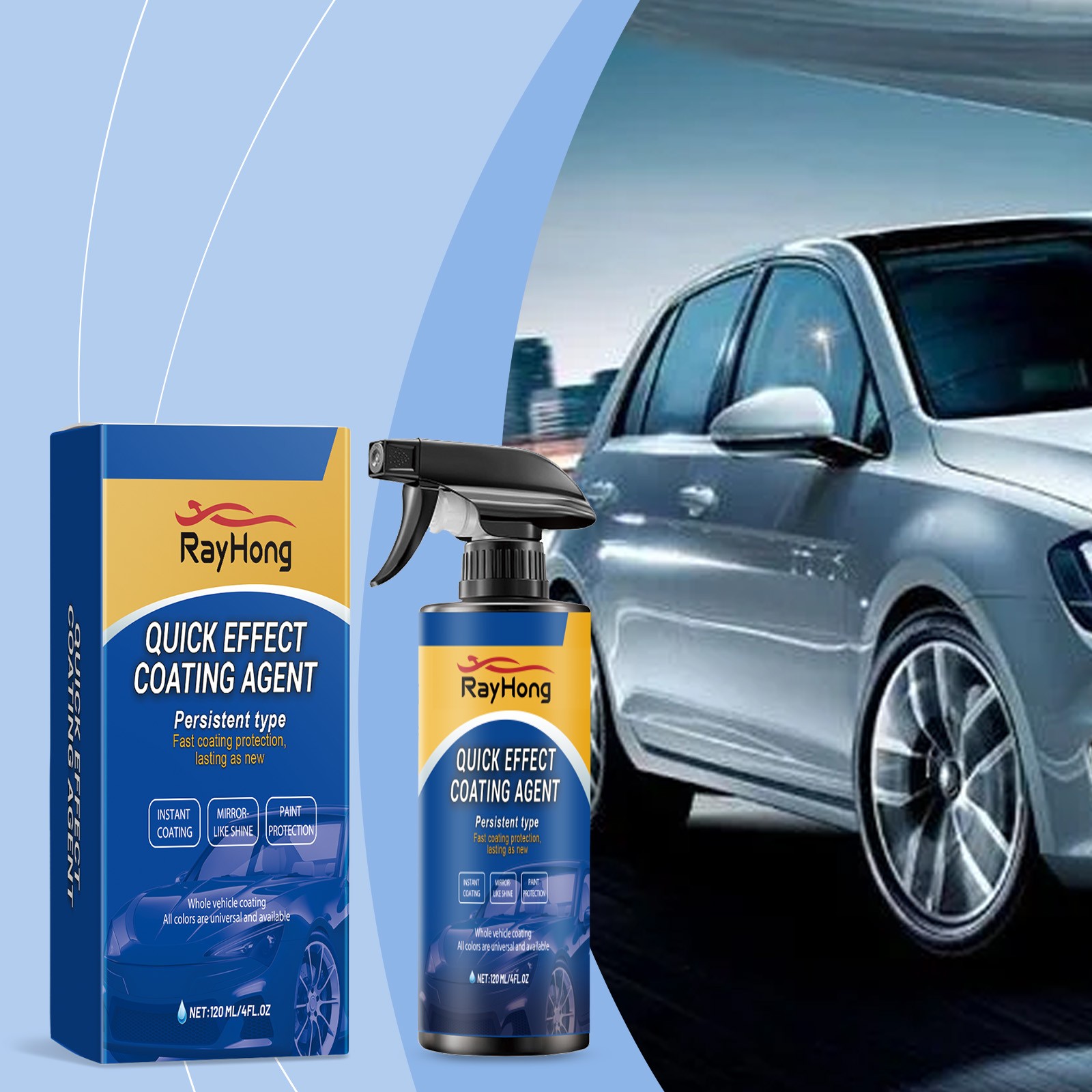 Car Ceramic Coating Spray Wax Paint Sealant Polish Shine Auto Detailing