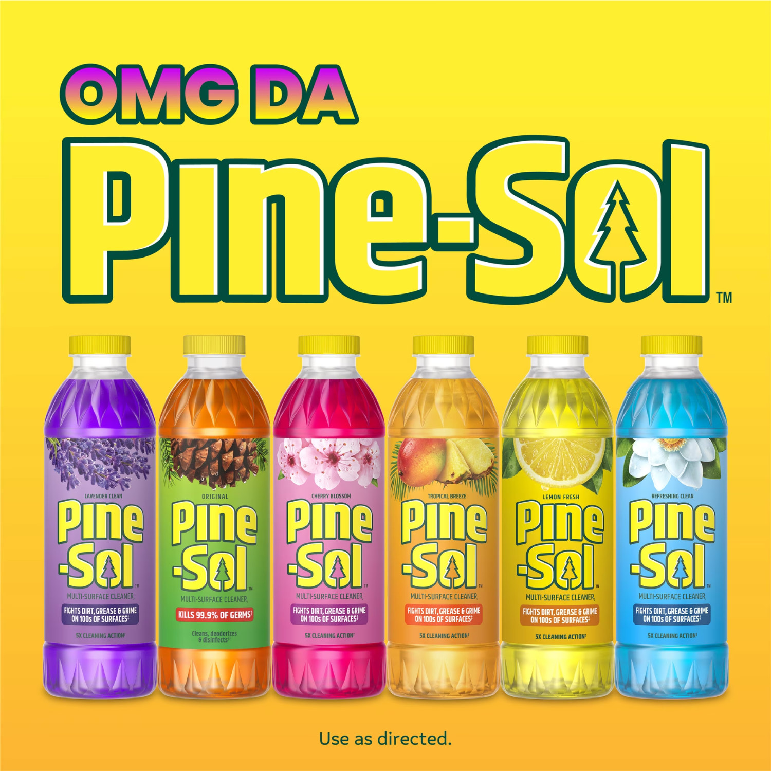 (2 Pack) Pine-Sol Multi-Surface Cleaner Lemon Fresh, 80 fl oz Floor Cleaner