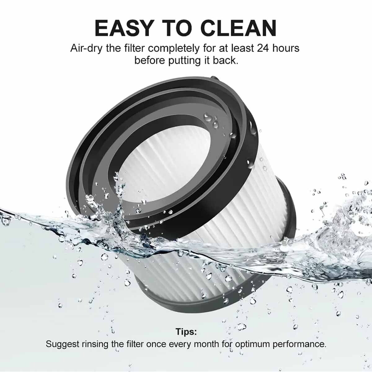 4Pcs DCV501HB Filter for DEWALT DCV501HB 20V Cordless Handheld Vacuum DCV5011H