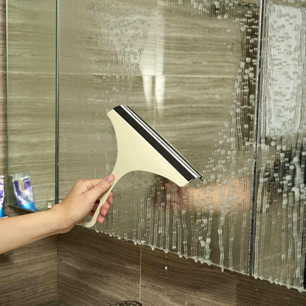Glass Window Wiper Cleaner Squeegee Shower Screen Mirror Home Blade Brush Lot
