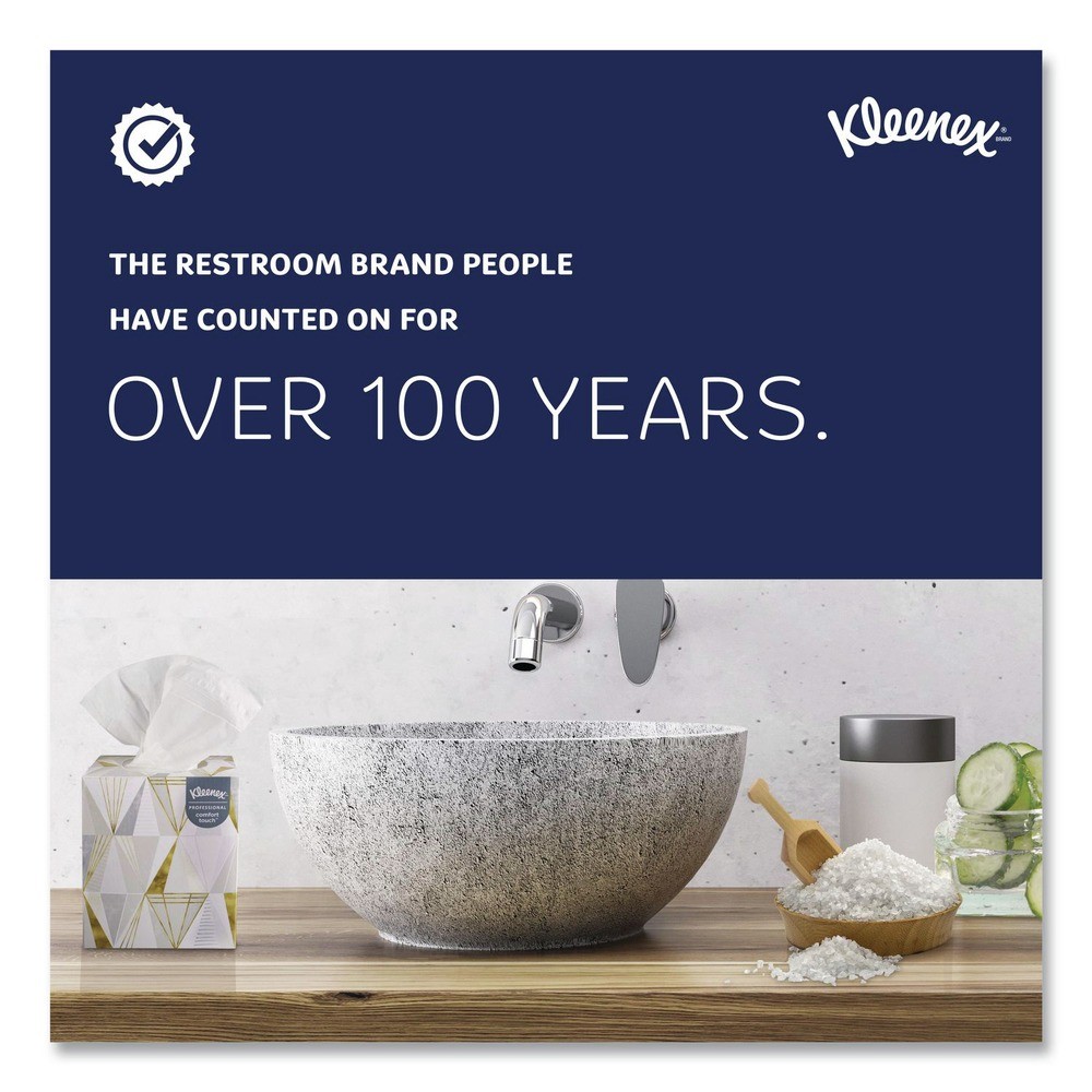 Kleenex 21271 Boutique 2-Ply Facial Tissue – White (95 SH/BX, 6 BX/PK) New