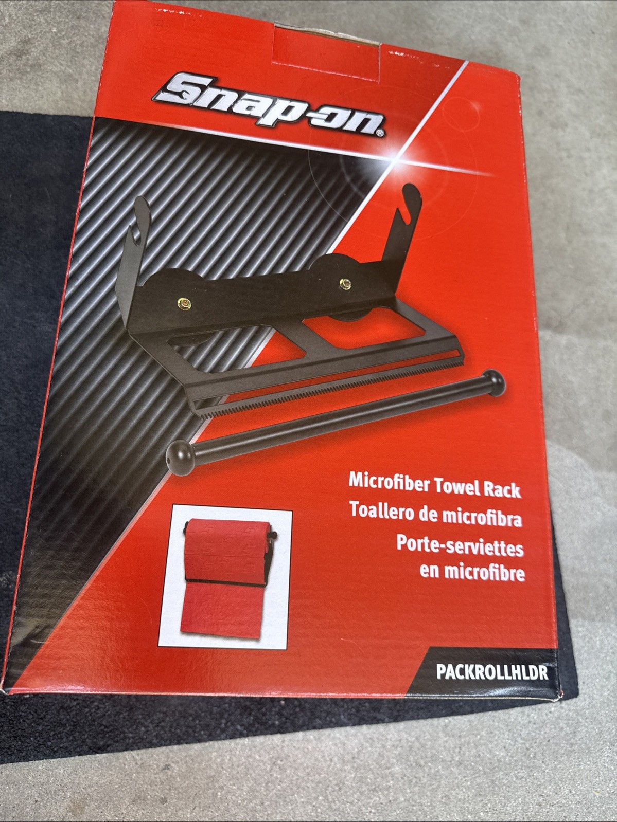 For Snap On Tools PACKROLLHLDR Microfiber Towel Rack New