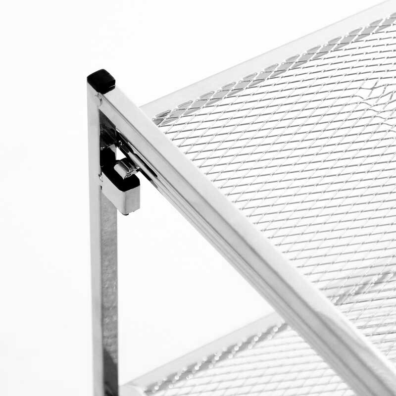 Seville Classics 2-Tier Metal Mesh Stackable Utility Shoe Rack