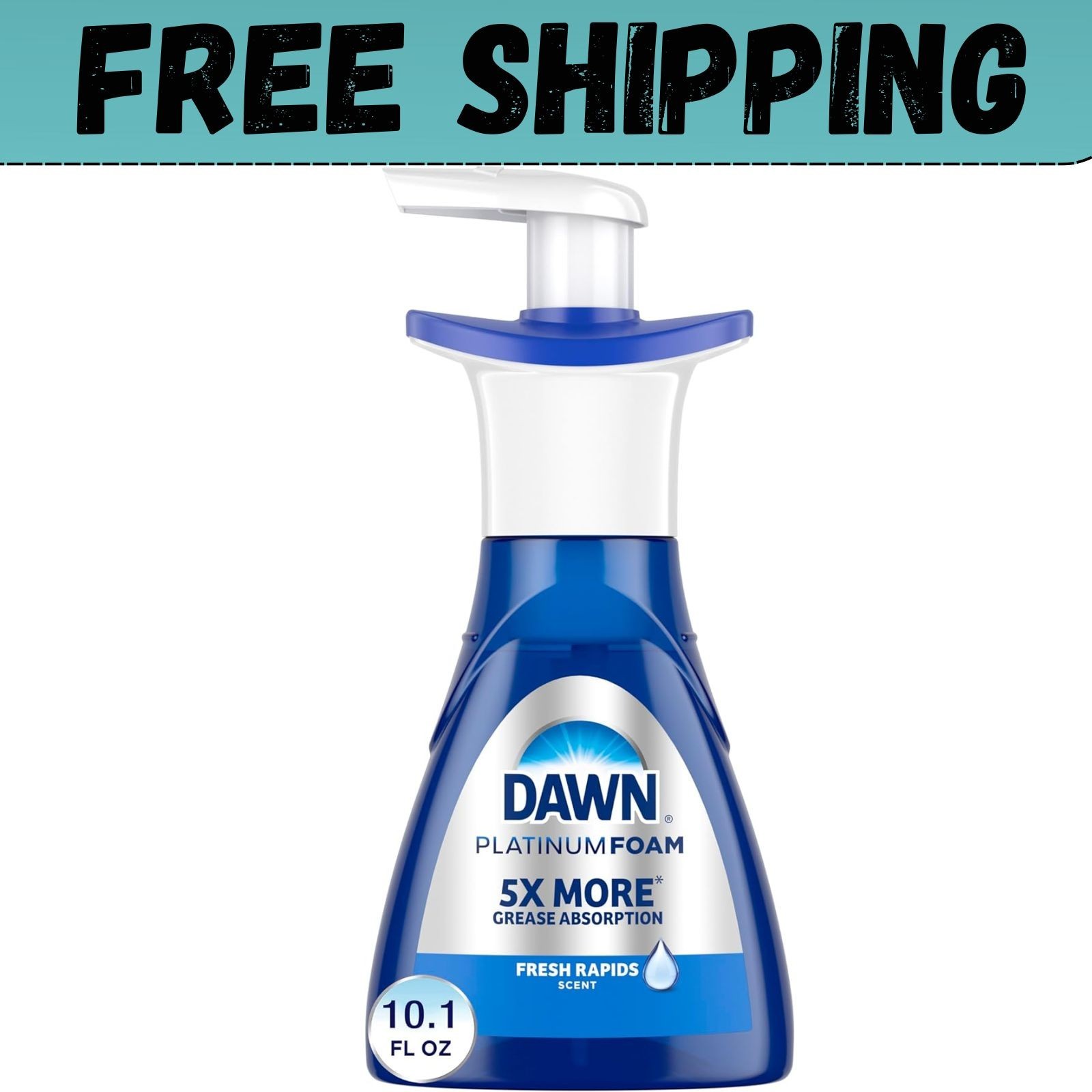 Ultra Platinum Foam Dishwashing Foam, Fresh Rapids Scent, 10.1 Fl Oz (Packaging