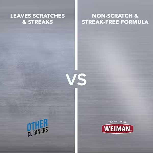 3 Pack Weiman 12 oz. 3-in-1 Stainless Steel Cleaner Wipes Clean, Shine & Protect