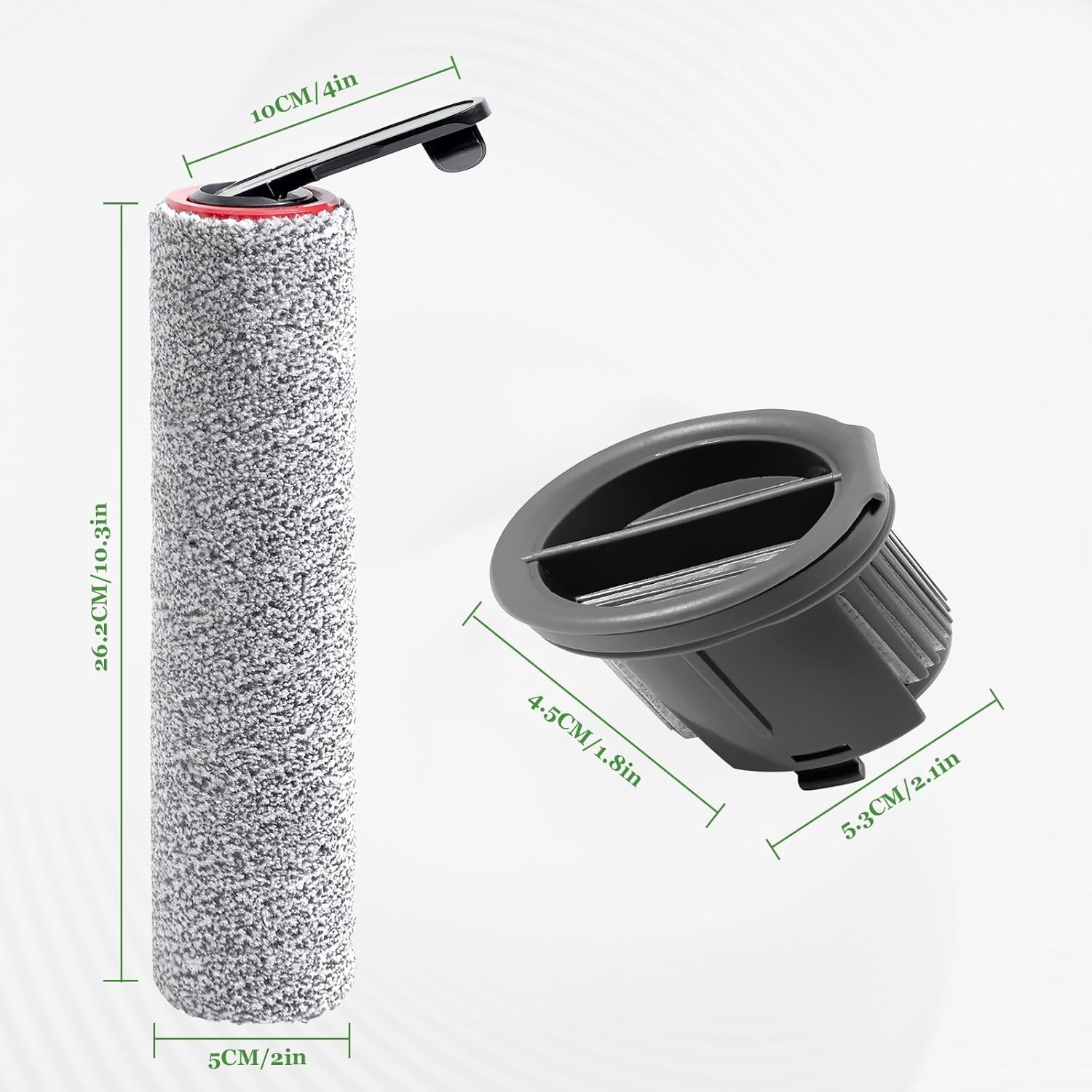 Roller Brush Filter Replacement Parts For Dreame H14 H14 Pro H14 Dual Wet