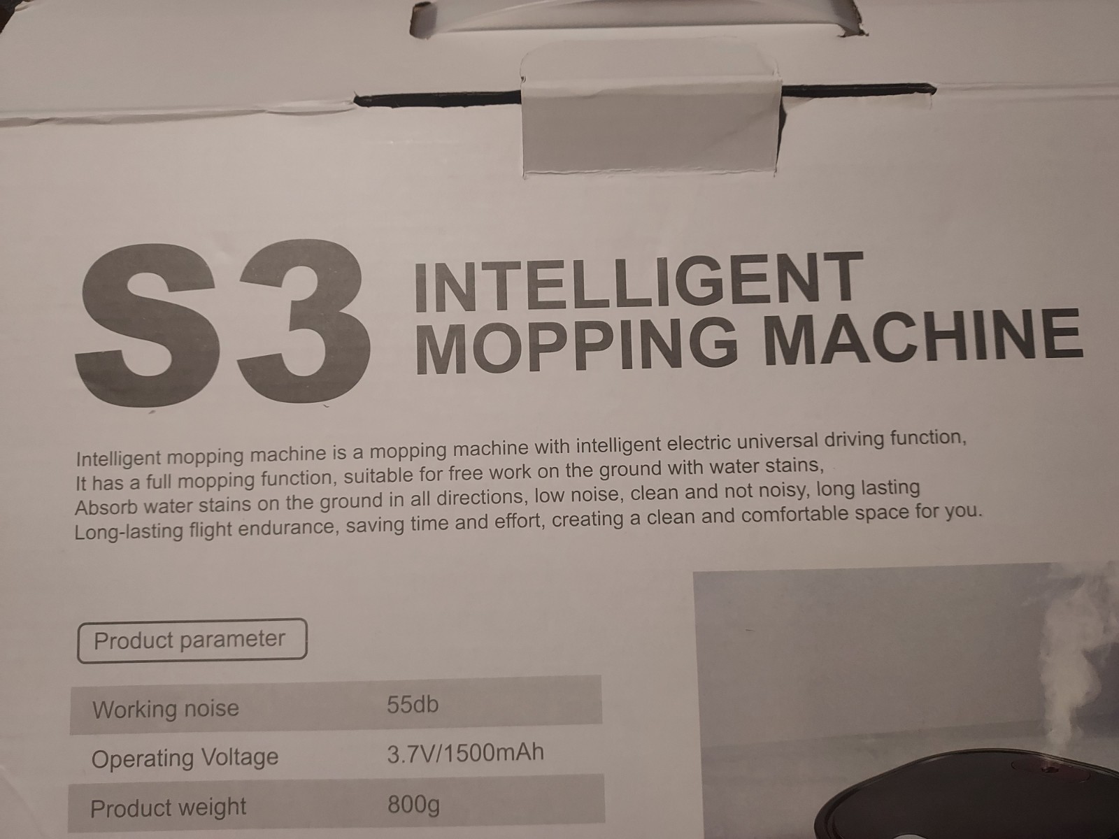 S3 Intelligent Mopping Electic Univeral Driving Function Machine, Brand New!