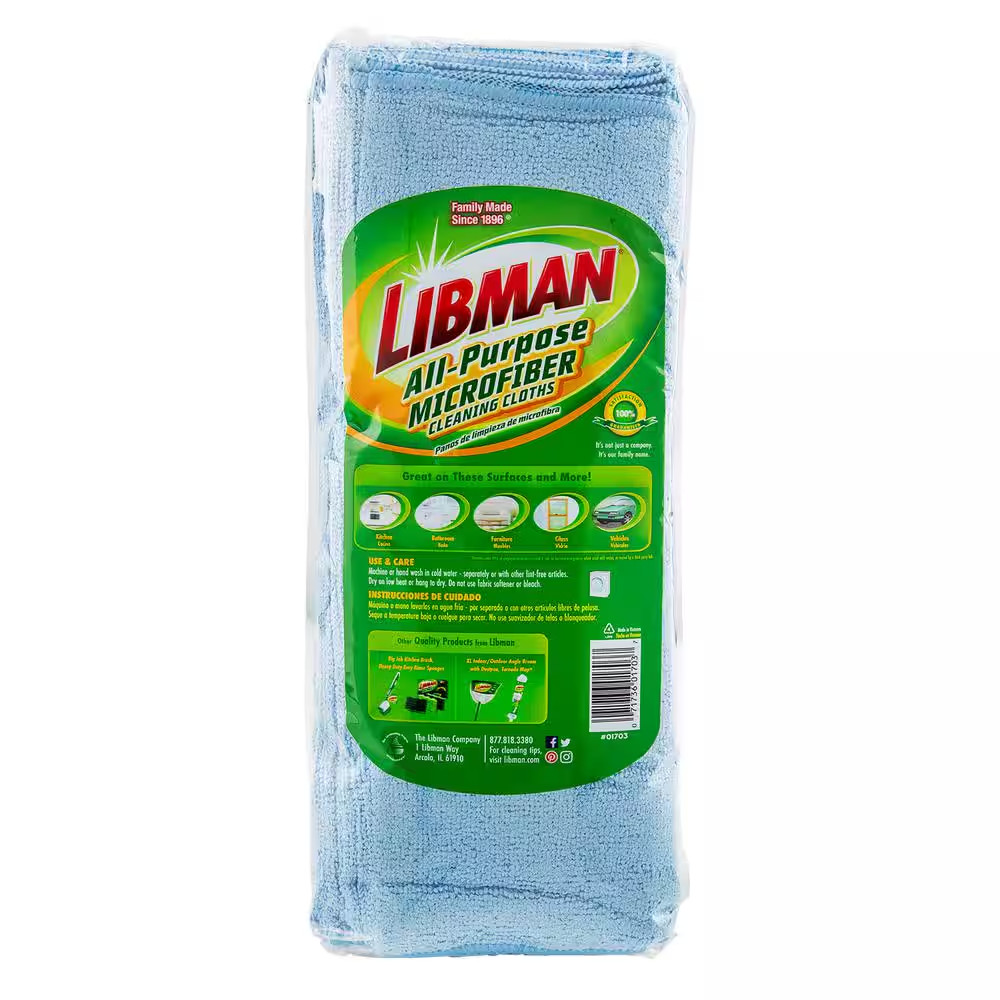 14 In. X 14 In. All-Purpose Microfiber Cloth Towels (48-Pack)