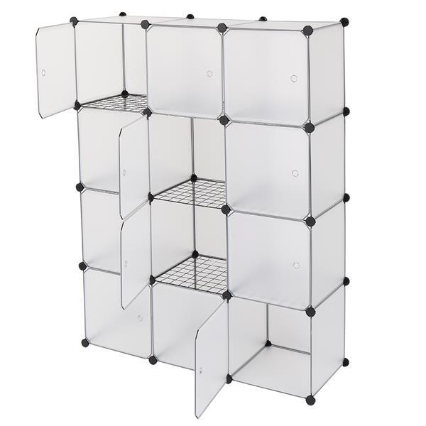 12-Cube Storage Shelf Cube Shelving Bookcase Bookshelf Organizing Closet Toy NEW
