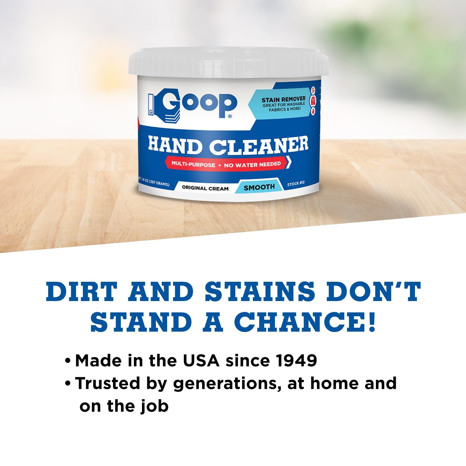 Multi-Purpose Waterless Hand Cleaner & Stain Remover – 14 oz (Pack of 2)