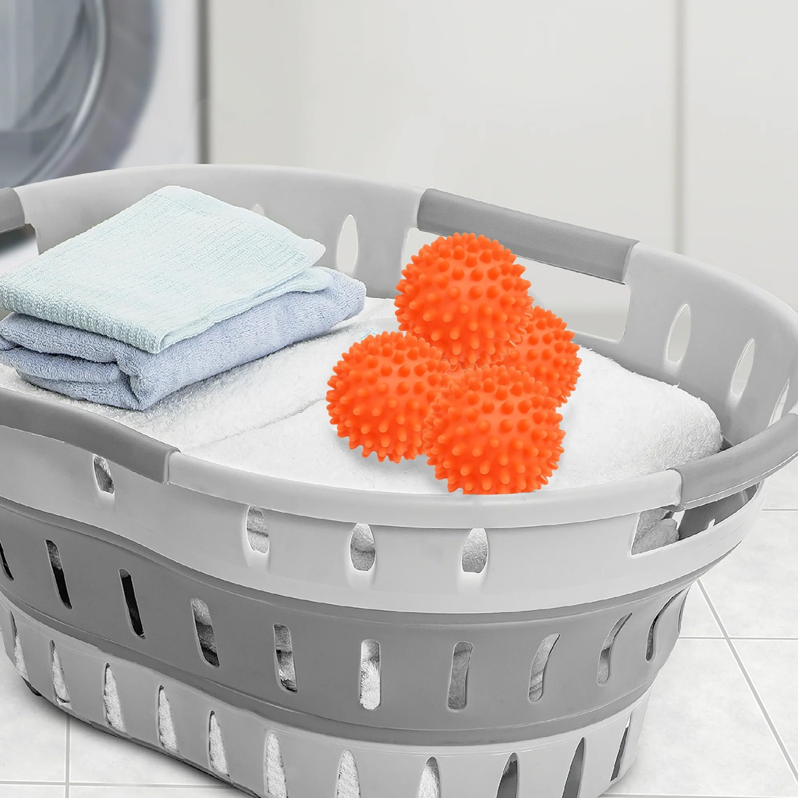 Reusable Orange Dryer Balls 2.75 Inch Natural Fabric Softener Eco Friendly 8 …
