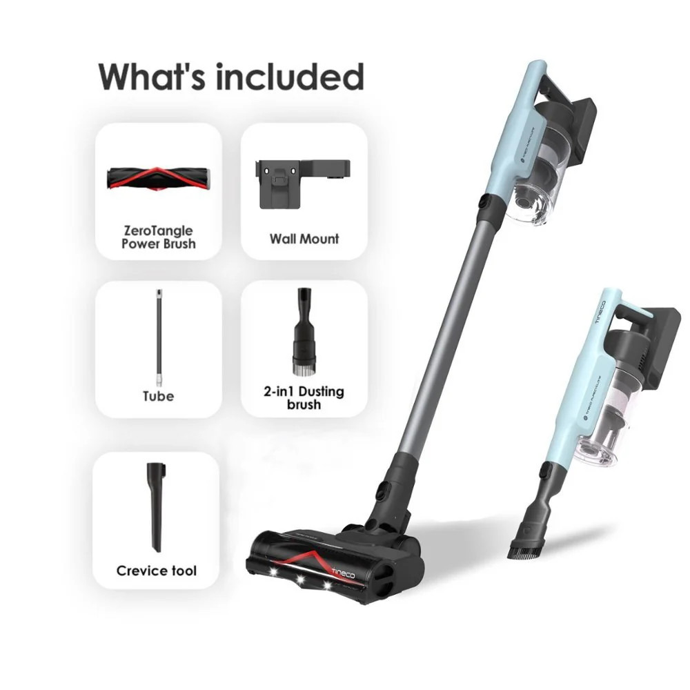 Tineco VS1D0300US GO Pet Cordless Stick Vacuum (GO303) – Powder Blue