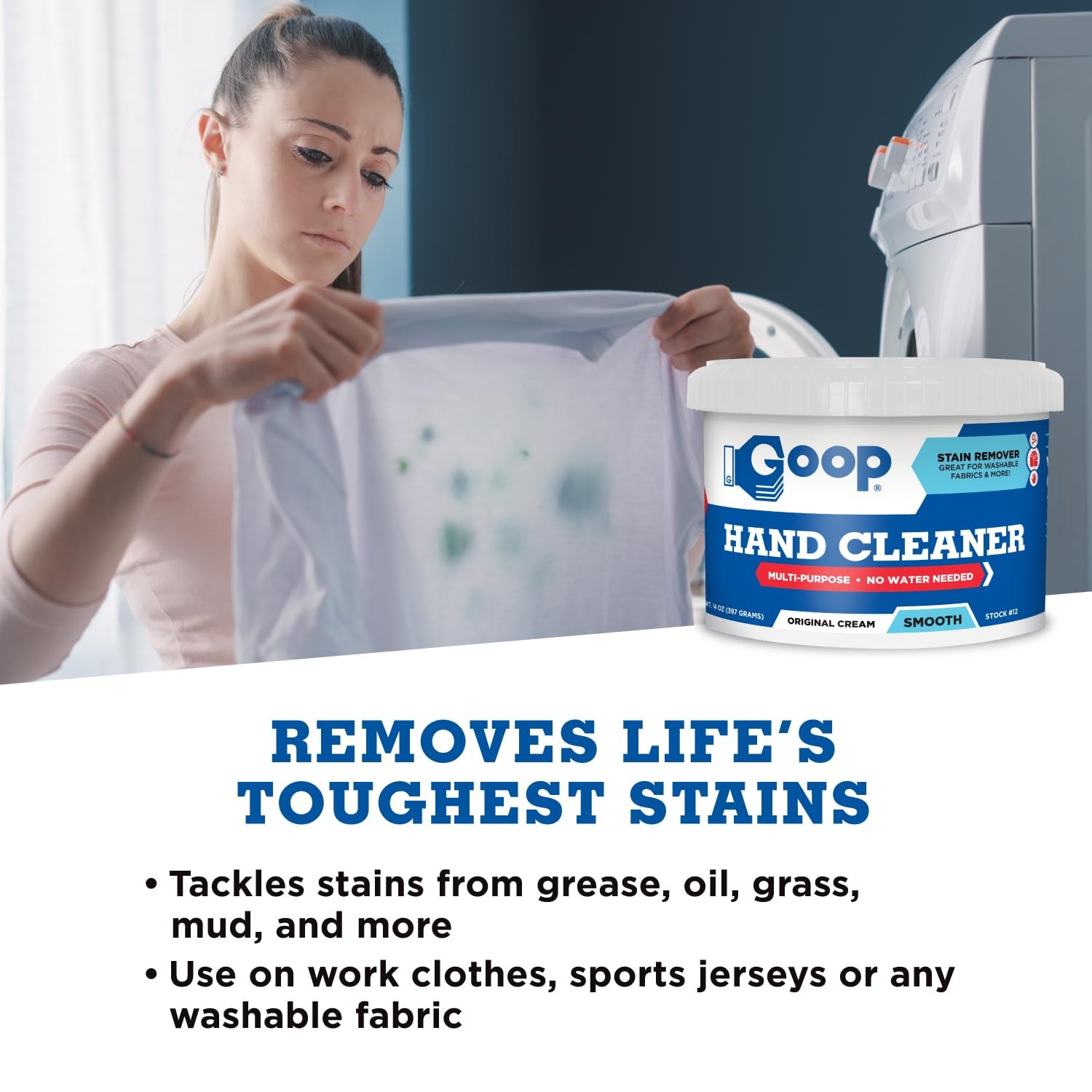 Multi-Purpose Waterless Hand Cleaner & Stain Remover – 14 oz (Pack of 2)