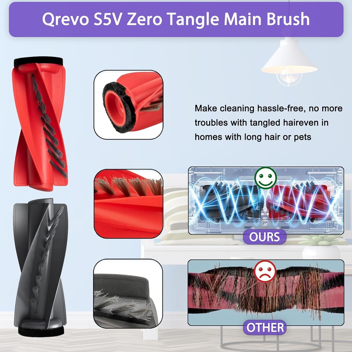 Qrevo S5V Replacement Accessories for Roborock Qrevo S5V Curv Curv S5X Qrevo