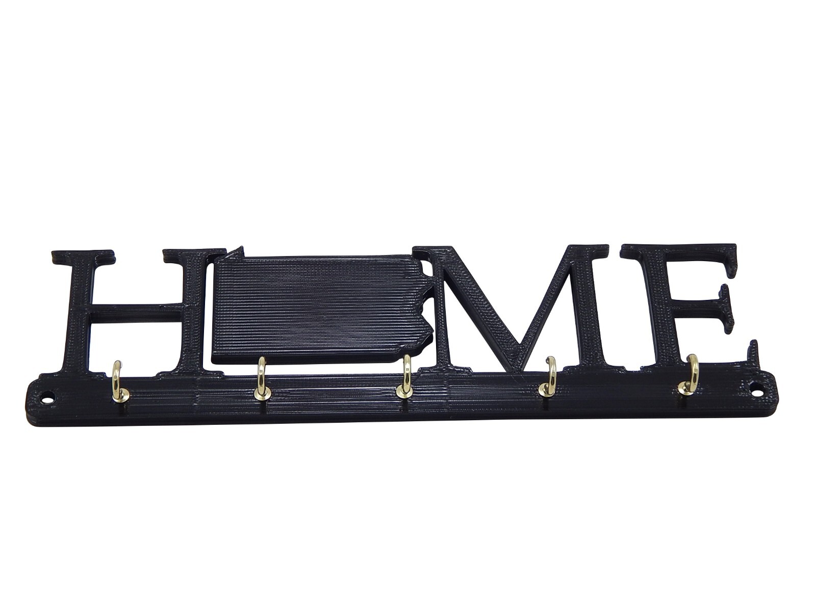 Pennsylvania Home State Shape Key Holder Hanger Rack Housewarming Wall Gift