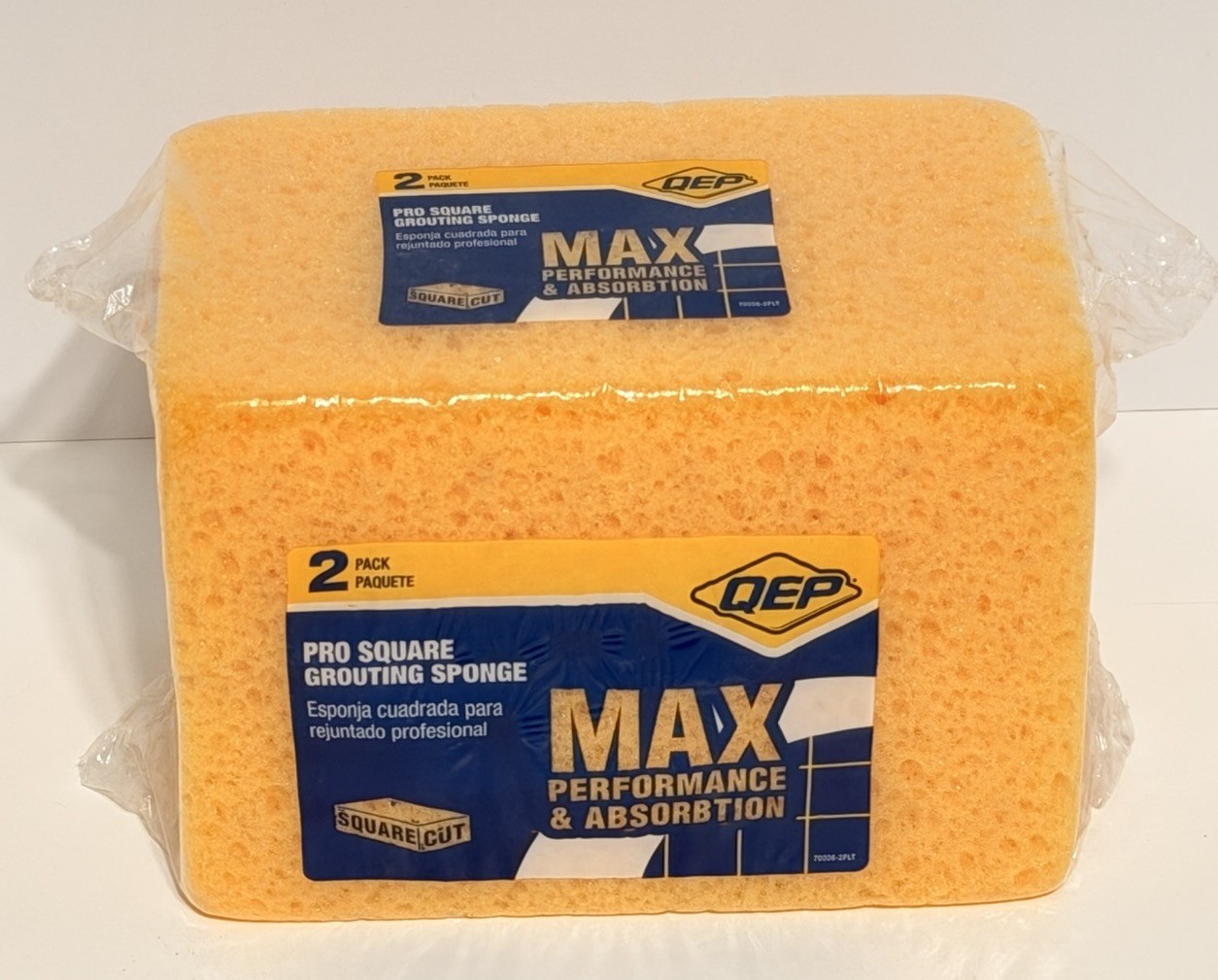 QEP Pro Square Grouting Sponge 2-Pack (X6) 12 Square Cut Sponges In Total 6.75”