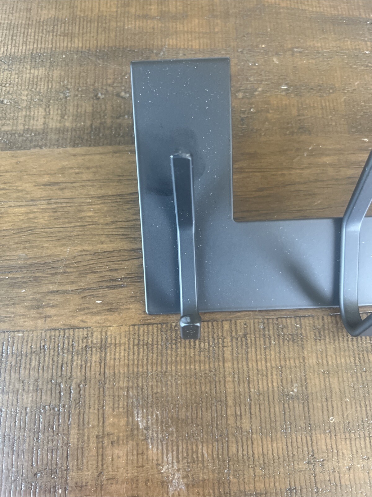 Black metal over the Door Hook No Assembly Required Door Hanger Hook Sturdy