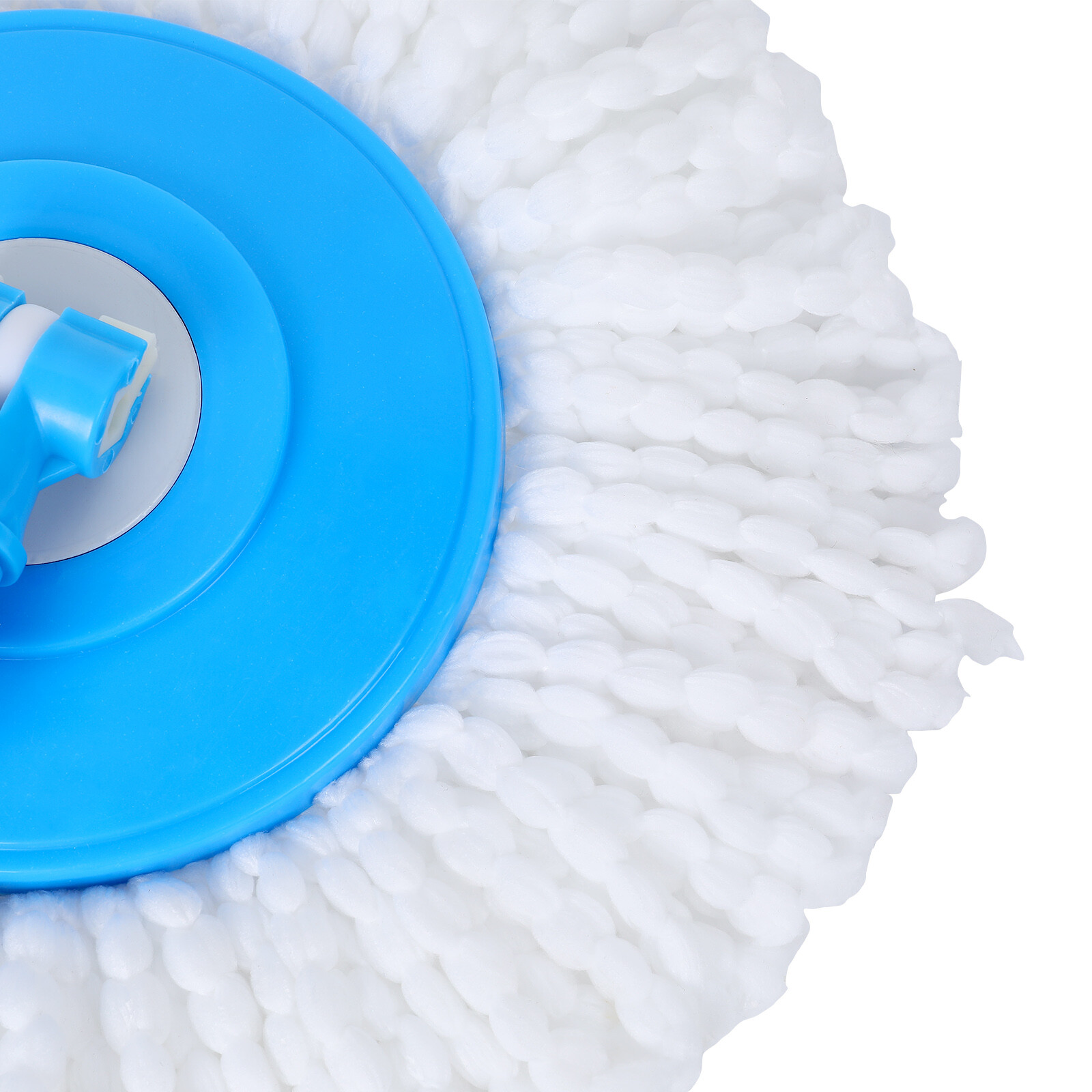360° Rotating Spin Mop Handle Replacement Adjustable Pole 2 Microfiber Mop Heads