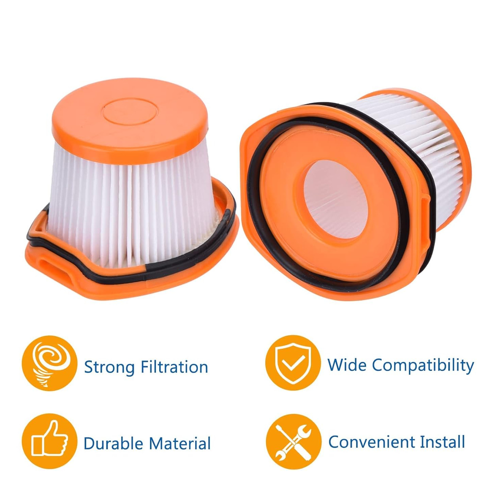 4 Pack Vacuum Filter Replacement for Shark WS632 WS630 Filter Part # XFFWV360