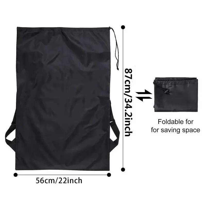 Extra Large Laundry Bag Backpack Heavy Duty Washing Clothes Drawstring 61×92 CM