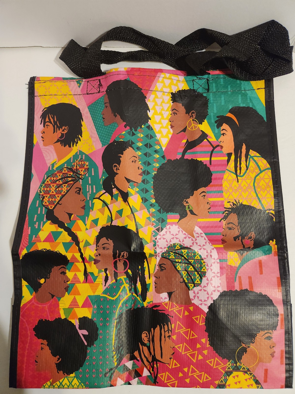 Homegoods African American Women Reusable Small Shopping Bag RUSB-#2 TA-43-943