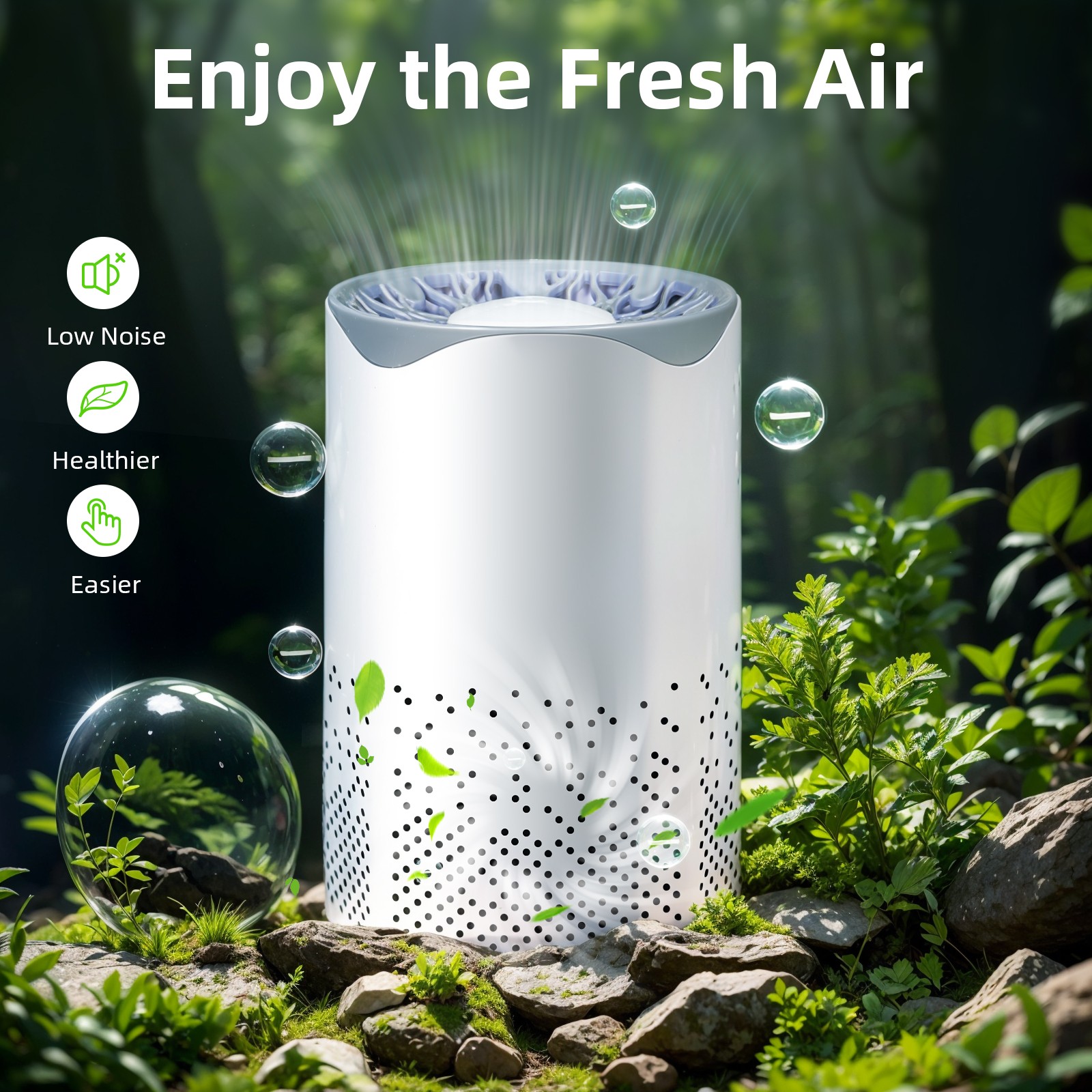 Select 1: Plug-In Home Air Purifier Basic or HEPA & Activated Carbon Filter