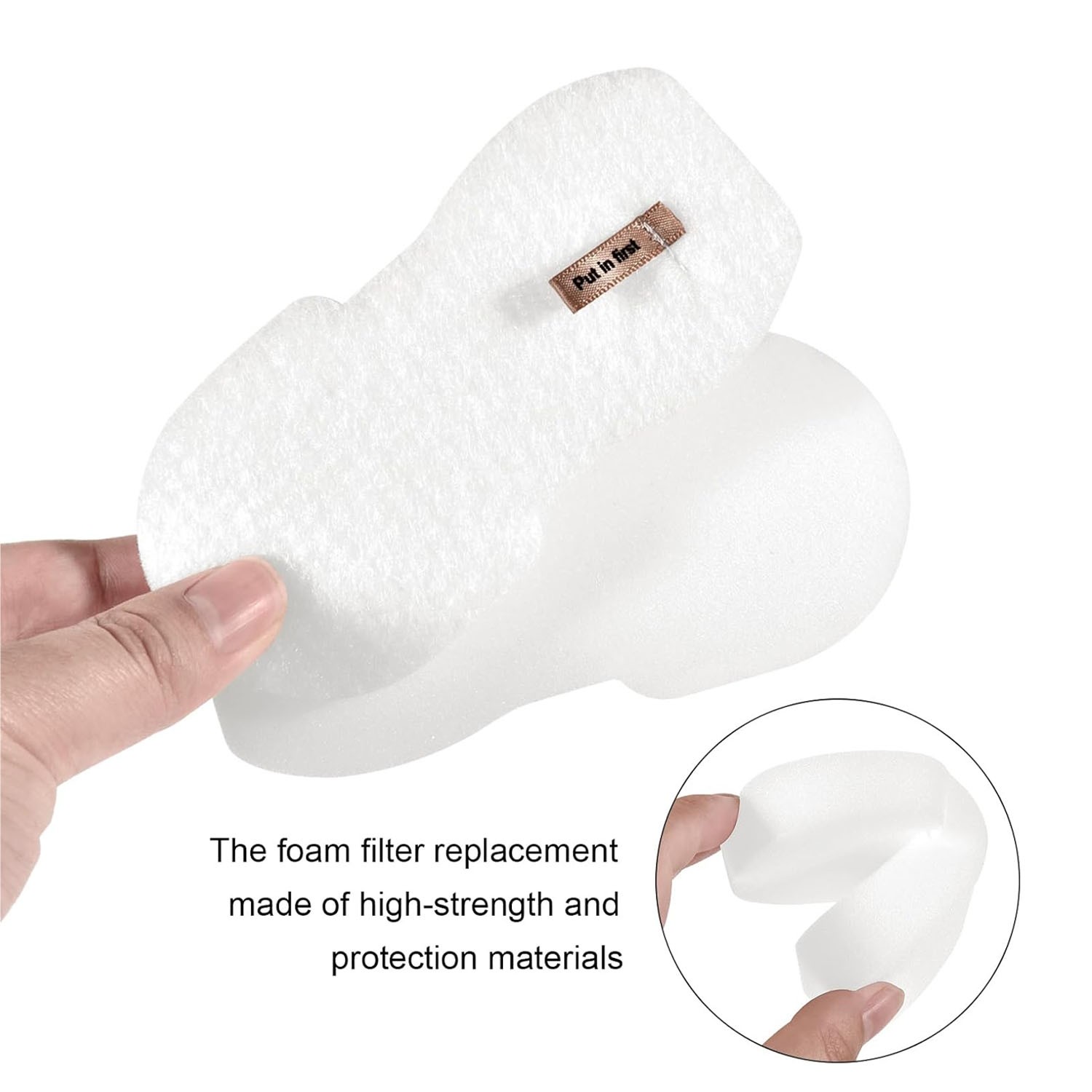 4PCS Foam Felt Filter Set Compatible with Shark HZ3000 HZ3002 QS4001 Vacuum
