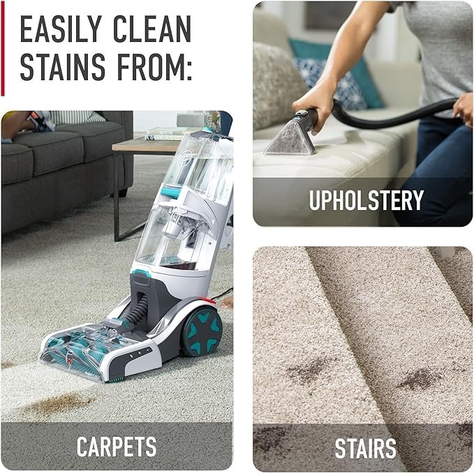 Hoover SmartWash Upright Carpet Cleaner – Blue (FH52000G) – Refurbished