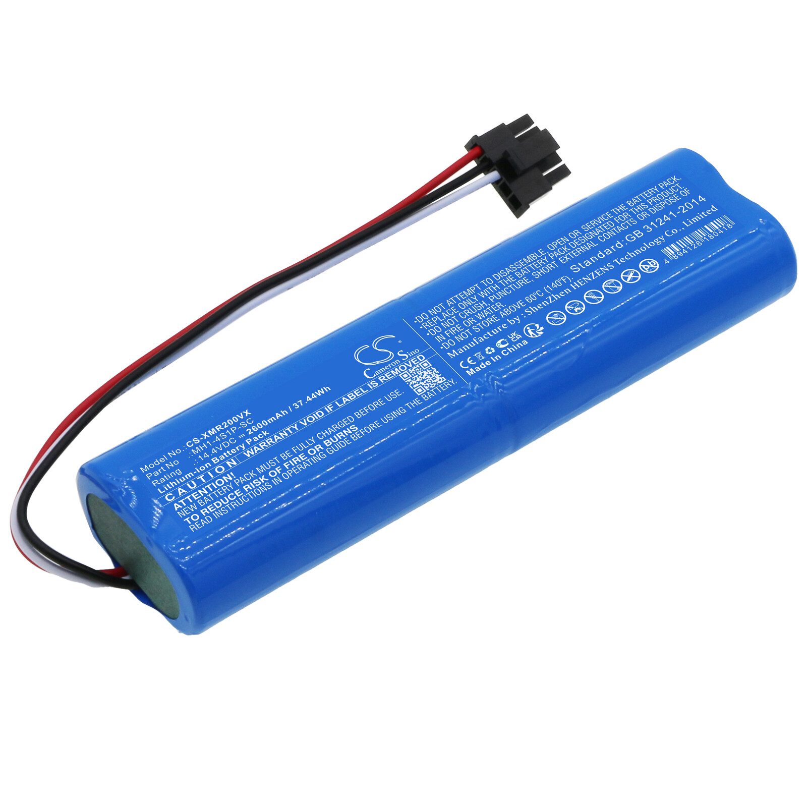 Battery for VIOMI V2 Pro,V3,V-RVCLM26B,V-RVCLMB21B,INR21700 50E-4S1P-CRL200S+