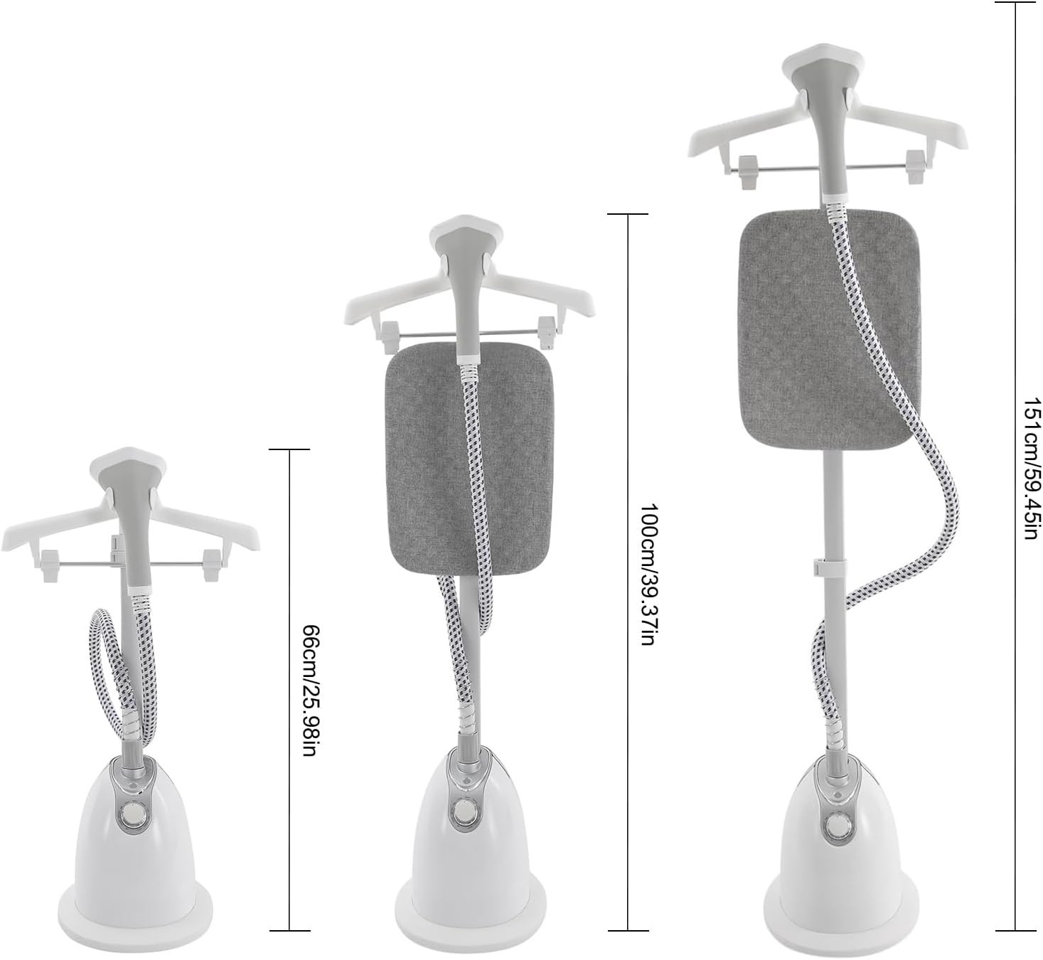 Standing Steamer for Clothes, Garment Steamer with 1.4L Water Tank
