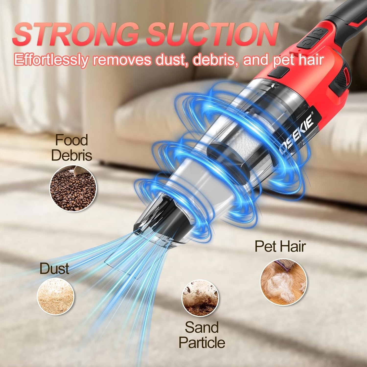 Cordless Vacuum for Milwaukee M18 Battery, 5 in 1 Handheld Electric Vacuum Cl…