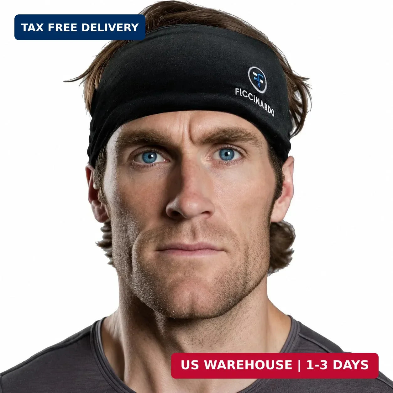 Heavy Duty Sports Sweatband for Men and Women – Super Absorbent – 4 Layer Headba