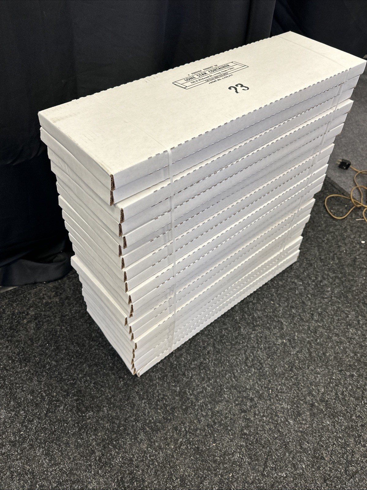 NEW lot 22 Fabric Bolt Boards White Cardboard Sewing Empty 23″ inch Long Craft
