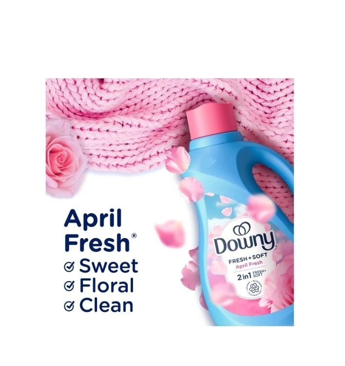 (2 Pack) Downy Liquid Fabric Softener April Fresh Scent 140 fl oz 190 Loads