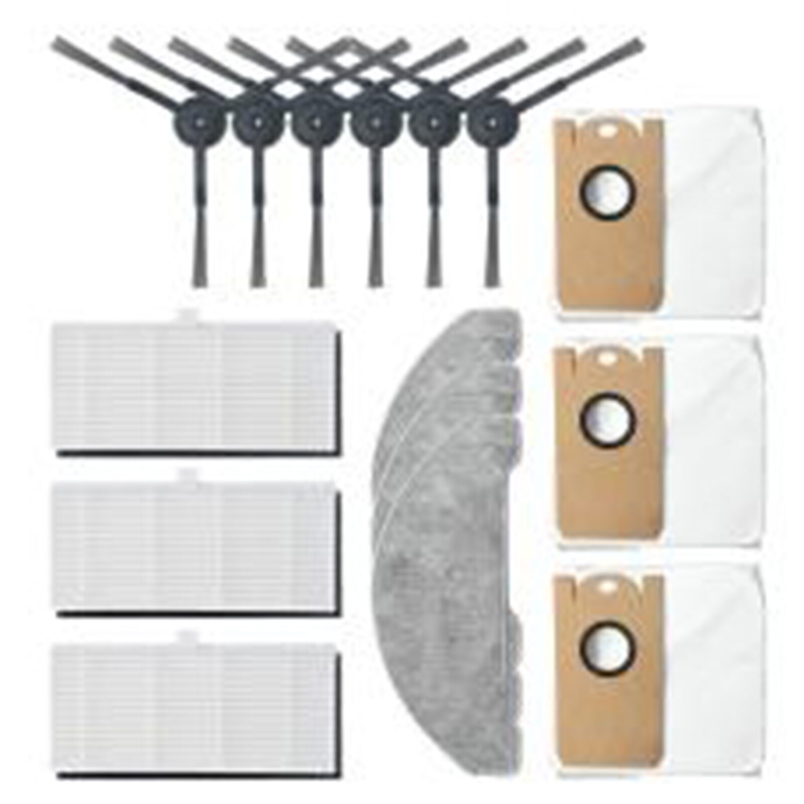 For VIOMI S9 Vacuum Cleaner Accessories Side Brush Filter Mop Cloth Dust Bag HUY