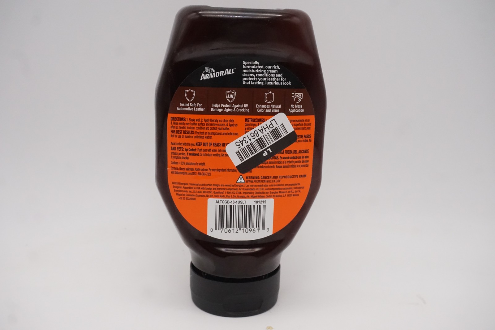 Armor All 18oz Leather Care Gel Automotive Protector