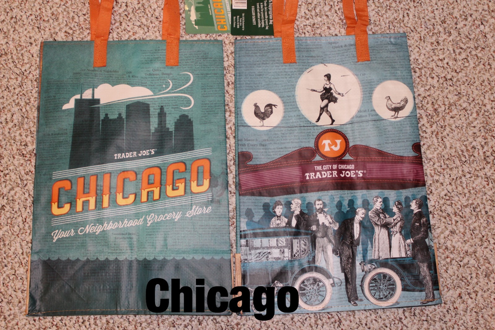 UPICK 5(20Choices) Trader Joe’s ECO Reusable Shopping Grocery Gift Tote Bags NWT
