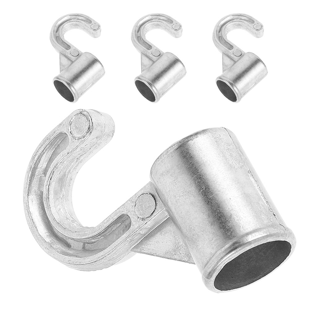 Pot Hooks Silver for Homeowners Space Saving 4Pcs 1.97X1.77X0.75In
