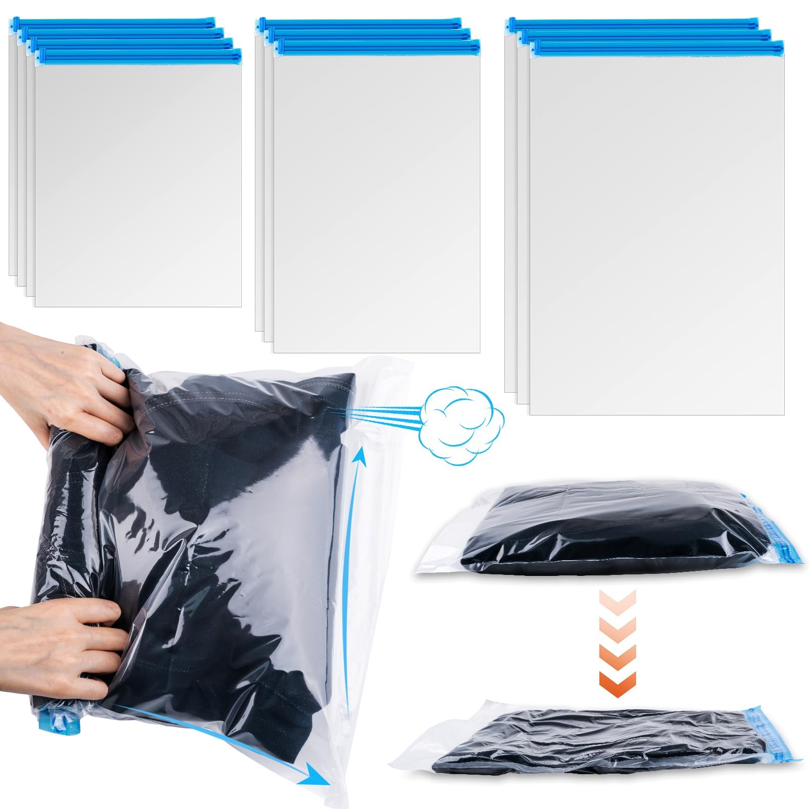 Compression Bags for Travel Storage Space Saver Travel Organizers Clothing Pa…