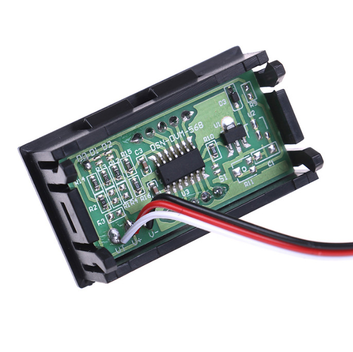 0.56inch LED digital voltmeter DC 0V-30.0V Three-wire DC voltage meter Digital